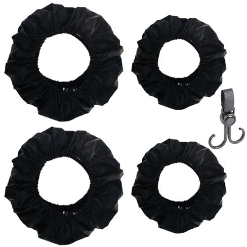 Scettar 4 Pezzi Copri Ruote Passeggino,Copriruote Passeggino Per La Casa,Copertura Protettiva Per Passeggino,Antipolvere E Impermeabile,Copertura Manubrio Passeggino Burigotto