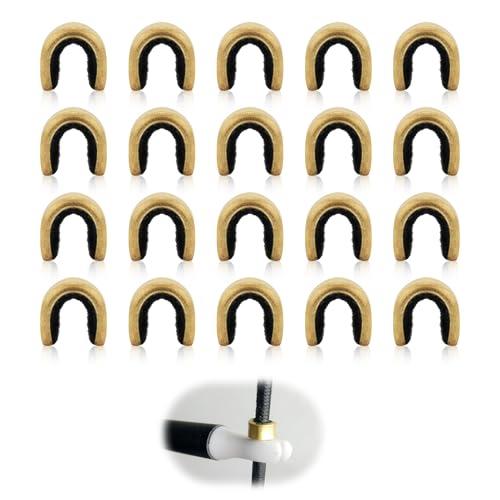 Duluok 20 Pezzi Tiro con L'Arco Arco String Nock Bow String Nock Points Ottone Nocking Fibbia Clip Tiro con Arco a Punti Nock String Nocking Punti Clip con Fibbia Ad Arco per Arco Composto e Ricurvo