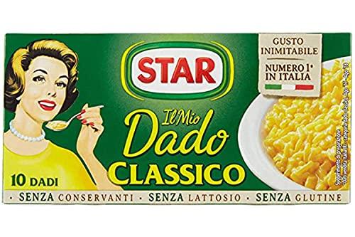 Star Il Mio Dado Classico, Ricco di Sapore, Verdure e Olio Extravergine d'Oliva, 10 Dadi, 100g, senza conservanti, senza lattosio e senza glutine. Ottimo insaporitore per ogni ricetta.