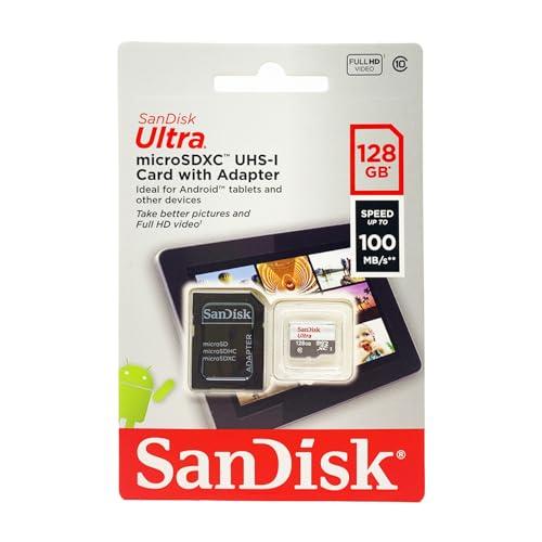 SANDISK ULTRA MICROSDXC 128GB + SD ADAPTER 100MB/S CLASS 10 UHS-I - Tablet Packaging