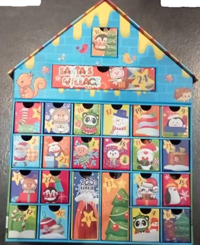 TintaUnita Calendario dell'Avvento Zoo 2025, 24 Giorni di Sorprese, con Accessori da Scrivania Limited Edition