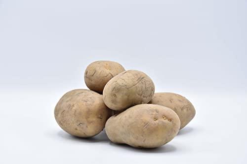 FaBio Frutta 10 kg patate olanda, tuberi di questa varietà hanno una forma ovale e hanno la polpa e la buccia giallastre. È una patata oblunga e abbastanza grande che, per sapore e consistenza.