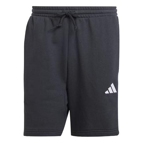 adidas Homme Essential Three Stripes French Terry Short, Black/White, L