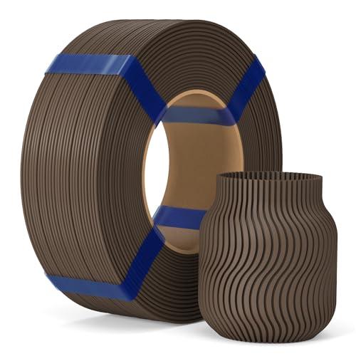 ELEGOO Filamento PLA Basic Di Ricarica 1,75 mm Marrone Cacao 1 kg, PLA Refill Per Stampante 3D Senza Bobina, Precisione +/- 0,02 mm, Compatibile Con Bobina Riutilizzabile