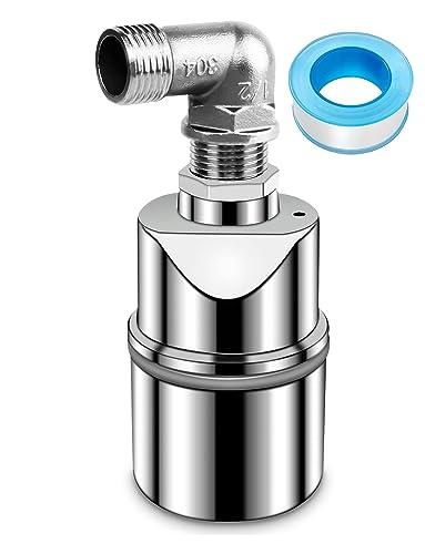 Valvola Galleggiante da 1/2 Pollici per Serbatoio Dell'acqua Piscina – Valvola di Controllo Automatica Riempimento del Scarso Livello Dell'acqua – 304 Acciaio Inossidabile