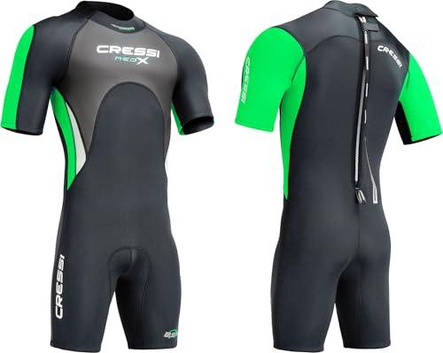 Cressi Med X Man Shorty Wetsuit Black/Lime 2.5mm XXL/6