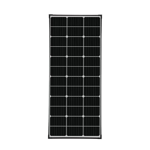 enjoy Solar® Mono 130W 12V – Modulo Solare Monocristallino PERC con Celle da 166 mm, 10 Busbar, ideale per Camper, Impianti da Balcone, Casette da Giardino, Imbarcazioni