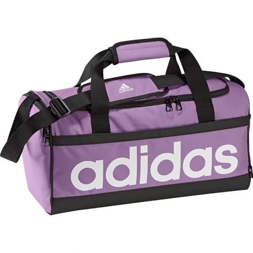 adidas Unisex - Adulto Essentials Duffel Bag, preloved purple/white, S