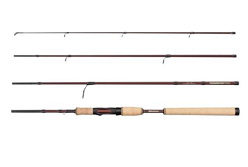 Abu Garcia Tormentor2 Canna da spinning da viaggio, canna da pesca leggera con vaschetta in carbonio 24T, design compatto per pescatori itineranti, pesci predatori d'acqua dolce e salata, 2,74m 7-28g