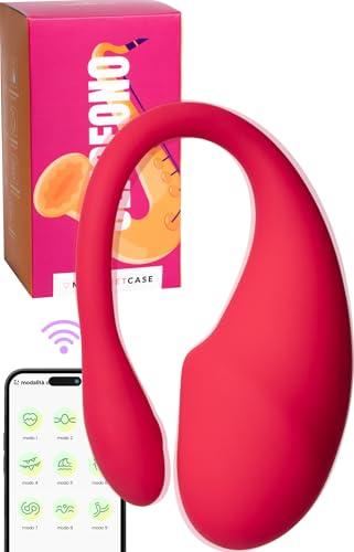 MySecretCase Stimolatore Clitoride Femminile con Comando a Distanza fino a 10m Mutandine Vibranti Ovetto Vibrante 7 Modalità di Vibrazioni e 4 Intensità Vibratoreper Donna Piccolo Impermeabile Blu