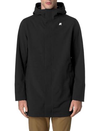 K-Way Giubbotto Lungo uomo, modello MARLYN BONDED realizzato in poliestere, dal Fit Regular, colore nero-blu scuro