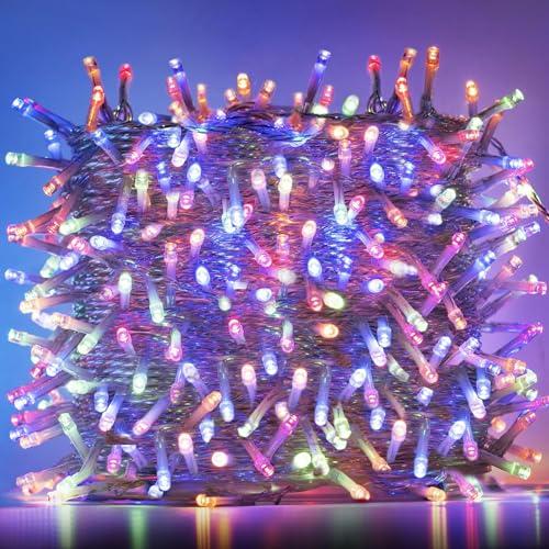 BESCOST Catena Luminosa Esterno Lucine Led da Esterno Stringa Luci LED Impermeabile IP65 Catena Luminosa LED Bianco Caldo 8 Modalità Luci Led per Natale Matrimonio Festa Decorative