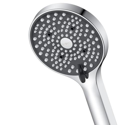 Soffione Doccia ad Alta Pressione- YEAUPE Soffione Doccia Anticalcare, Doccia Soffione Grande, con 6 tipi di getti, Soffione Doccia Risparmio Idrico, Cromato