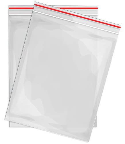 RAGO® Bustine Trasparenti Richiudibili 40x60mm I 100 pezzi Sacchetti Plastica Trasparente Con Chiusura A Zip I Buste Trasparenti Con Chiusura I Sachetti Richiudibil