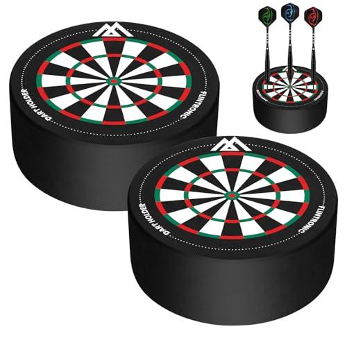 flintronic 2 Pezzi Rastrelliera per Freccette, Portatile Dart Base Station, Mini Dart Holder, 10 * 4CM