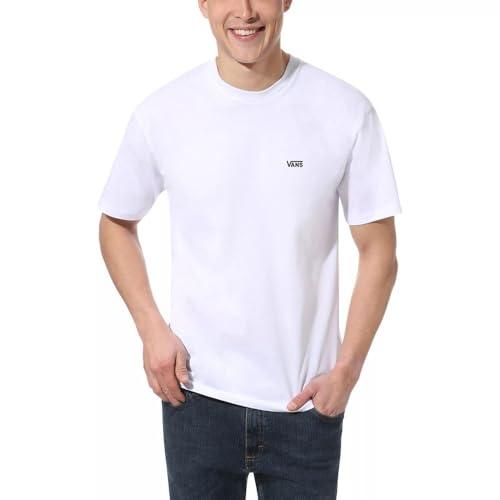Vans Left Chest Logo Tee, T-Shirt Uomo, Bianco (White Black Yb), X-Large