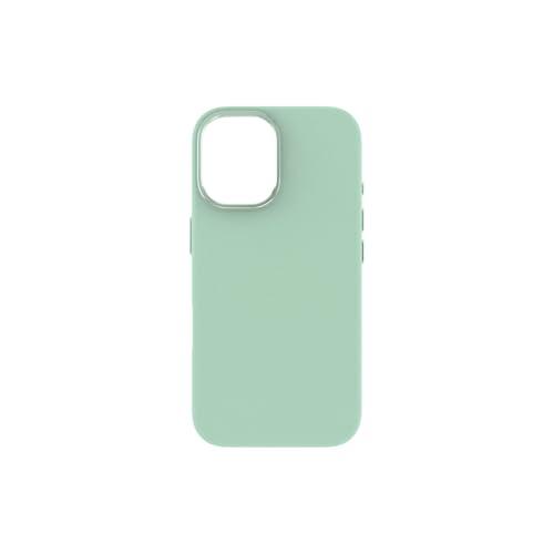 SOFT TOUCH cover in silicone per iPhone 16, MagSafe compatible - Mint