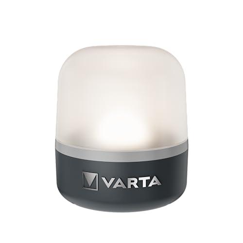 VARTA Lampada da campeggio, Dynamo Campeggio Lanterna L10RH, Lampada a manovella, 2 possibilità di ricarica: tramite manovella o tramite USB di tipo C, resistente agli spruzzi d'acqua (IP54) e agli