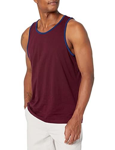 Amazon Essentials Top a Canotta Regular Fit Uomo, Blu Bordeaux, M
