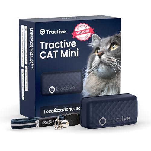 Tractive - GPS gatto modello Mini | N. 1 sul mercato | Localizzazione in tempo reale | Cronologia delle posizioni | Avvisi di salute | Monitoraggio dell'attività | Collare incluso