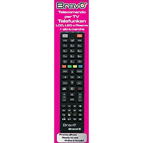 BRAVO Telecomando Bravo Compatibile Per Tv Telefunken E Altri Vedi Scheda Tecnica - Non Necessita Di Programmazione