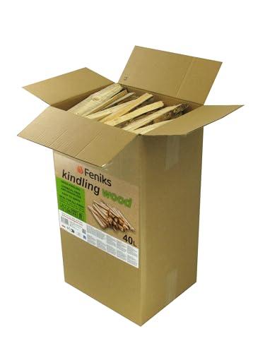 Feniks Accendifuoco 40 litri (circa 10 – 11 kg) – legno secco per camino e barbecue (lunghezza circa 25 cm)