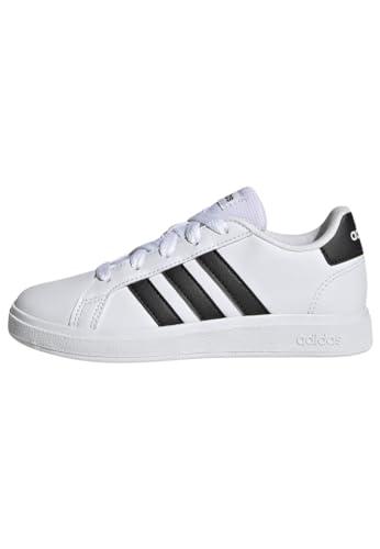adidas Unisex - Bambini e ragazzi Grand Court Lifestyle Tennis Lace-Up Shoes, Cloud White Core Black Core Black, 37 1/3 EU