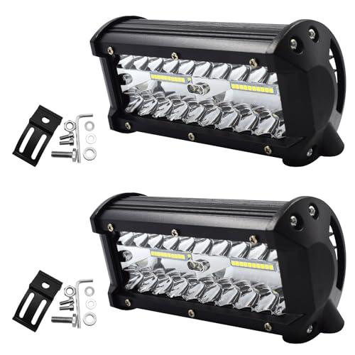 Vegena LED Faro da Lavoro 120W - 12V/24V 6000k Luci Fuoristrada, Impermeabile Per SUV, Trattori, Auto (2 PCS)