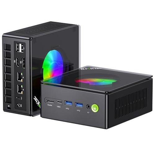 GMKtec PC da gioco, K11 AMD Ryzen 9 8945HS (8C/16T, fino a 5,2 GHz) W-11 Pro, 32 GB DDR5 RAM 1 TB Mini PC Computer desktop, Oculink, doppia NIC 2,5 GbE LAN, HDMI/DisplayPort/USB4*2