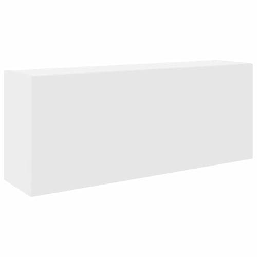 vidaXL Mobile da Bagno a Parete Bianco 100x25x40 cm in Truciolato