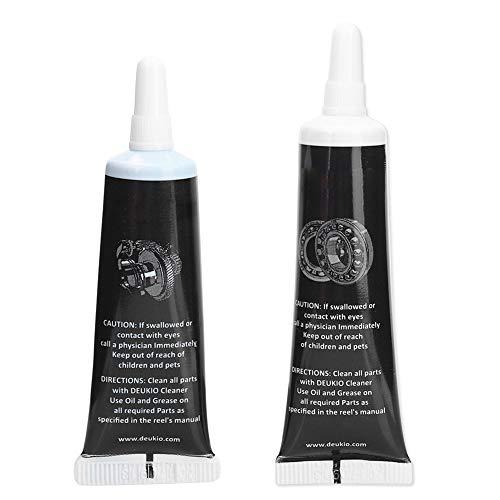 Olio lubrificante Set di grasso, riduce gli urti Anti-ruggine Grasso lubrificante Mulinello da pesca Lubrificante Mulinello da pesca Grasso Mulinello impermeabile a basso profilo per mulinello(nero)