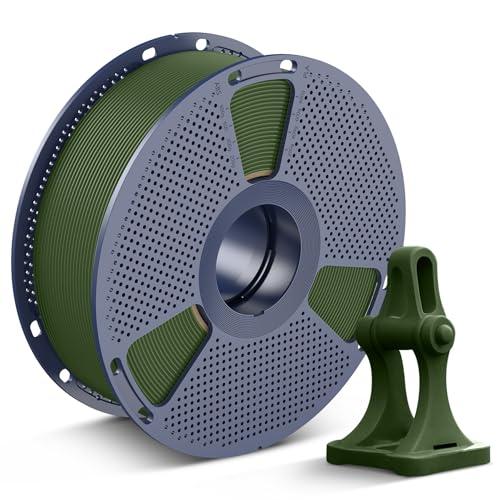 SUNLU High Speed Filamento PLA+2.0 1,75 mm, Elevata Liquidità Filamento per Stampante 3D PLA Plus 2.0, Progettato per una Stampa 3D Veloce.(1KG Verde Oliva)
