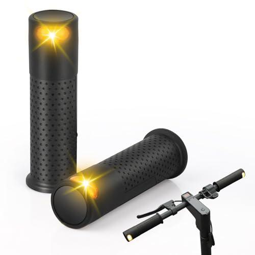 RUISHIKA E Scooter Freccia con Maniglia, Scooter Lampeggiante Maniglia Luce di avvertimento Doppio Flash Luce Posteriore con Xiaomi M365/Pro2/1S Ninebot ES1 ES2 ES4 G30 Soft Handlebar Grips, Accessori