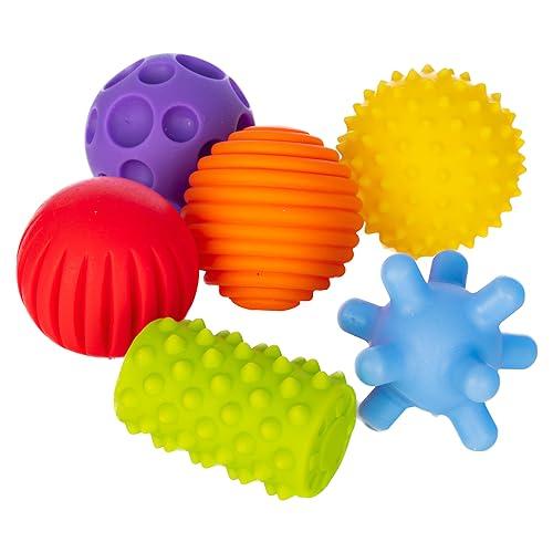FANCY Baby Sensorik Balls – Giocattoli per bambini a partire da 0 3 6 8 mesi, palla per bebè, giocattolo per motricità, palline da massaggio, giocattolo Pekip, palla per bambini (Taktiliki_6 cm)