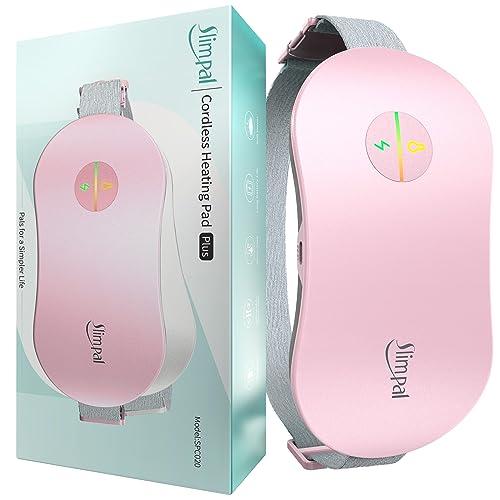 Slimpal Fascia Riscaldante Dolori Mestruali, Portatile Cintura Riscaldante Elettrica Indossabile, Lavoro Costante, Regali per Donne Ragazze, Rosa