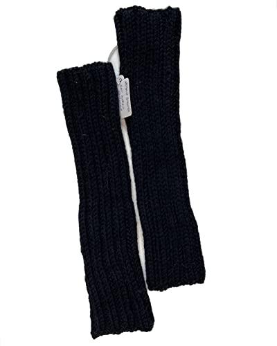 Manicotti neri da donna in pura lana vergine neri senza dita …