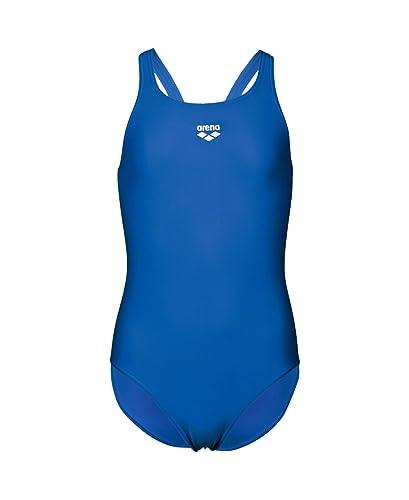 ARENA Dynamo Junior R Costume Intero Bambina, Costume da Bagno Sportivo in Tessuto Maxfit Eco Resistente al Cloro e al Sale con Protezione UV UPF 50+
