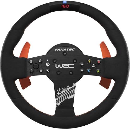 FANATEC CSL Volante da Corsa Con Licenza Ufficiale WRC Xbox Rally Sim – Rivestimento in Alcantara, LED RevStripe, Paddle Rimovibili, Plug-e-Play per PC, Xbox Series X|S, Xbox One