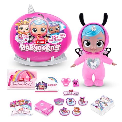 Babycorn Bambolina interattiva Serie 1 Small, 24 cm, di ZURU bamboline magiche, sorpresa, spacchettare, storia, bambine, bambola, Butterfly, Skylar