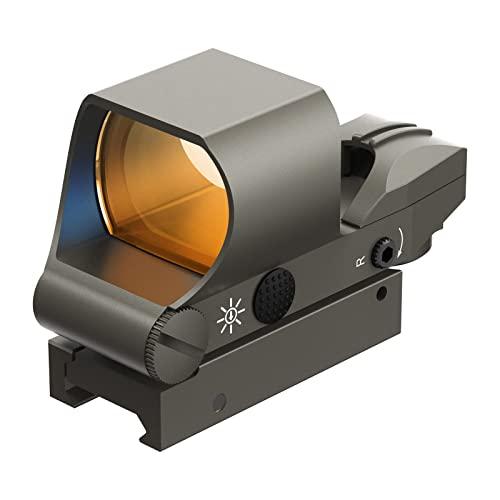 Feyachi RS-30 Mirino Softair, Red Dot Softair Ottica Riflescopi 4 reticoli 5 Impostazioni di Luminosità Tattico Mirino Accessori per 20mm/22mm Picatinny Rail