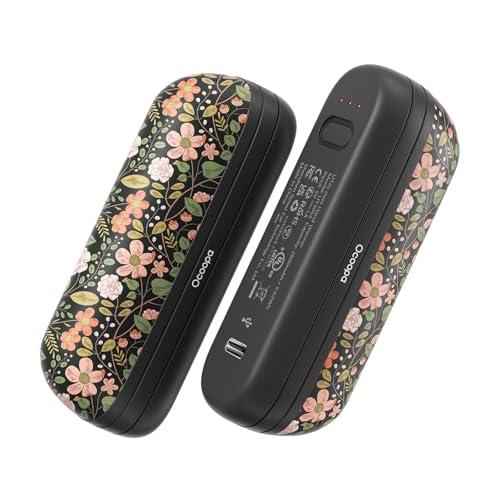 OCOOPA Scaldamani Ricaricabili 2 in 1, Scaldamani Elettrico Magnetico 5200mAh, Scaldamani Tascabili, 3 Livelli di Riscaldamento Fino a 52 ℃, Regali da Campeggio per la Pesca per Uomo, UT2s Mini