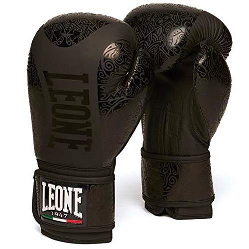 LEONE 1947 - Guanti Boxe Maori Guanti Da Boxe, Unisex – Adulto, nero, 10 oz
