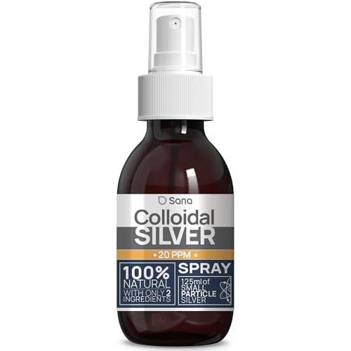 Argento Colloidale Spray Puro 20 PPM 125ml | 100% Naturale | Per l'Uomo e gli Animali (Cane, Gatto) | Carbon Neutral