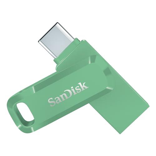 SanDisk Ultra Dual Drive Go 256GB Unità Flash (pendrive USB Type-C, per Android Smartphone, Tablet, Mac e Computer, fino a 400 MB/s, con connettori USB reversibili di Tipo C e Tipo A) Green