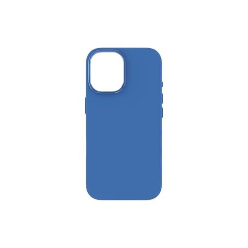 SOFT TOUCH cover in silicone per iPhone 16, MagSafe compatible - Blue