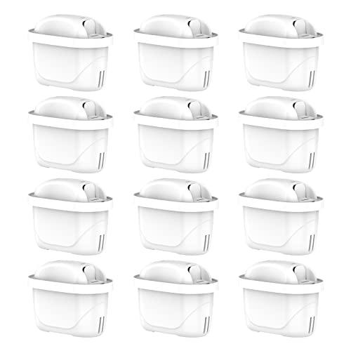 GLACIER FRESH Cartucce Filtranti per Acqua, Compatibili con Brita® Maxtra+® Plus, Maxtra Pro® All-in-1, Brita® Mavea® Maxtra+®, Style®, Marella®, Elemaris®, Riduce PFOA/PFOS (12)