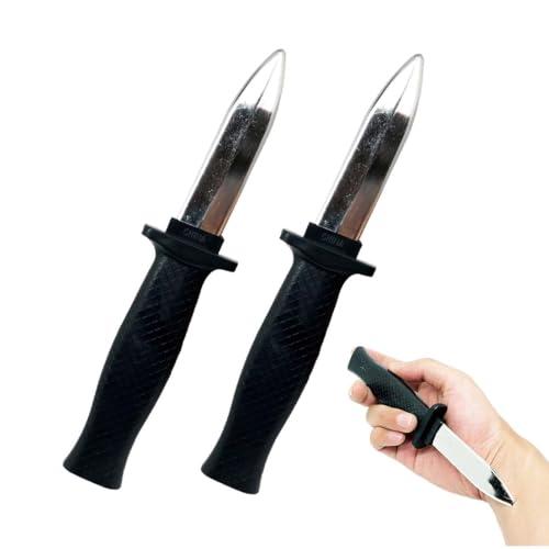 JRYXDS 2 Pcs Pugnale Giocattolo, Coltello Finto Retrattile Bambini E Adulti, Fake Knife, Coltello Pugnale A Scomparsa In Plastica, Pugnale Finto, Ideali Per Feste Di Carnevale E Bomboniere