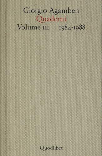 Quaderni. 1984-1989 (Vol. 3)