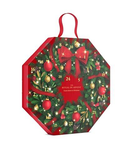 Calendario dell’Avvento RITUALS: The Ritual of Advent. Un’incantevole sorpresa da scoprire ogni giorno, all'interno di una ghirlanda dal design senza tempo. Con 24 esclusivi regali unisex per il corpo