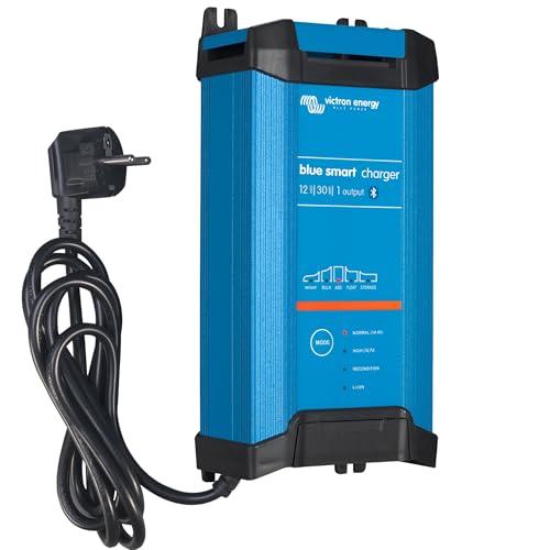Victron Energy Blue Smart IP22 12-Volt 30 amp 230V, Caricatore Batteria a Singola Uscita CEE 7/7, Bluetooth